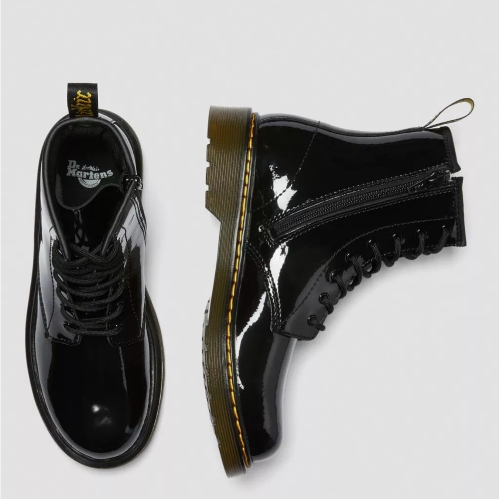 Dr. Martens Black Patent Leather Boots - Picture 6 of 12